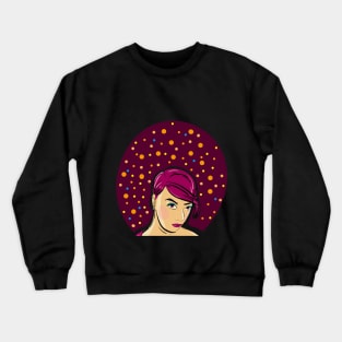 Thinking Girl Crewneck Sweatshirt